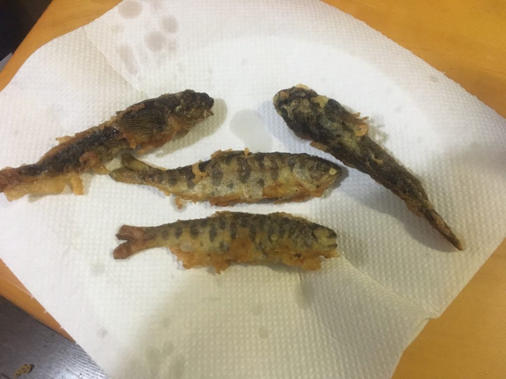 渓流魚の天ぷら